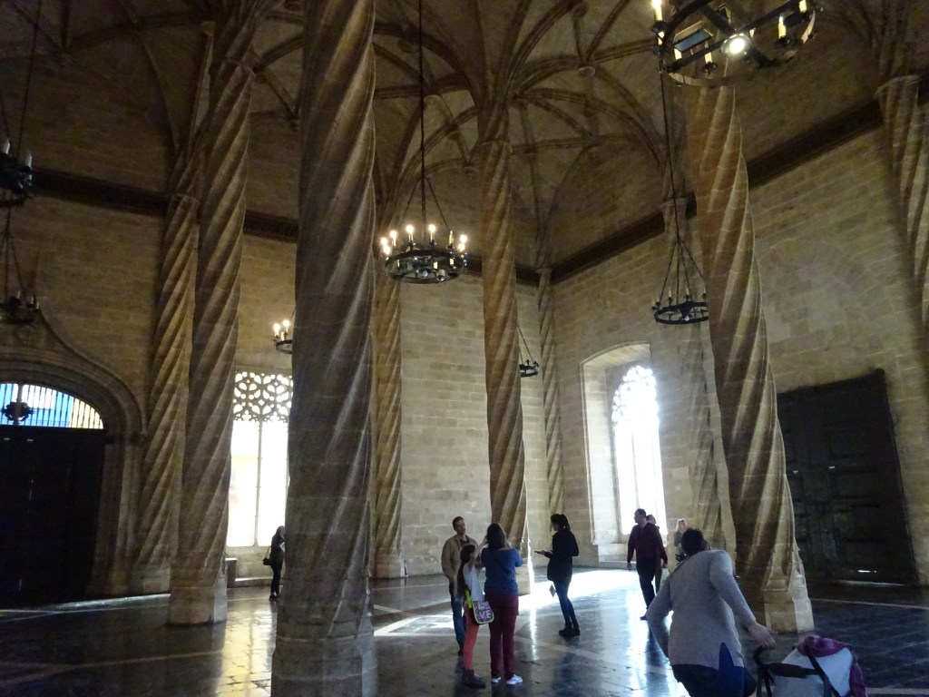 La Sala de Contrataciòn nella Lonja de la Seda, Valencia, Spagna 