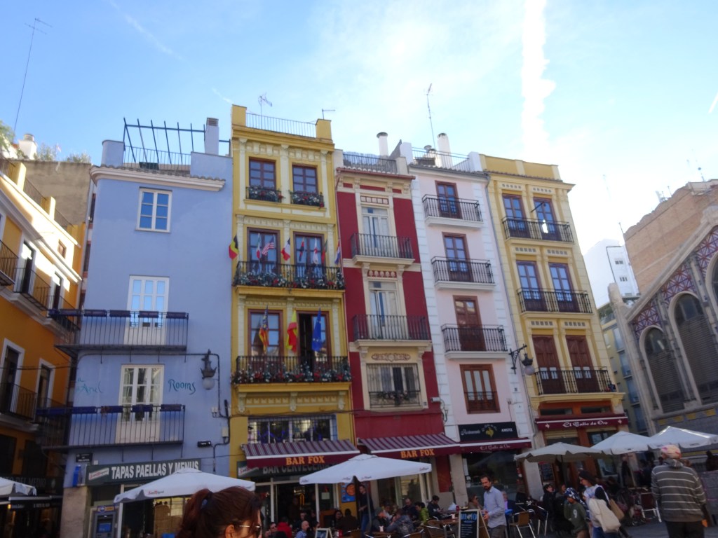 Scorcio del Barrio del Carmen nel centro storico di Valencia, Spagna 