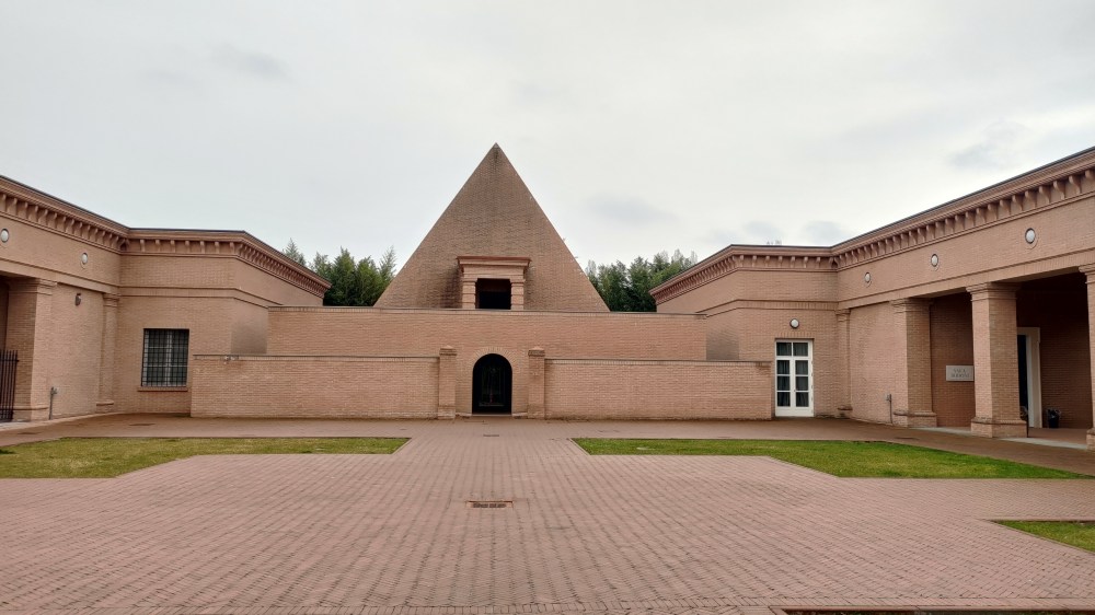 Il centro del Labirinto della Masone, il labirinto più grande di tutto il mondo, a Fontanellato, Parma