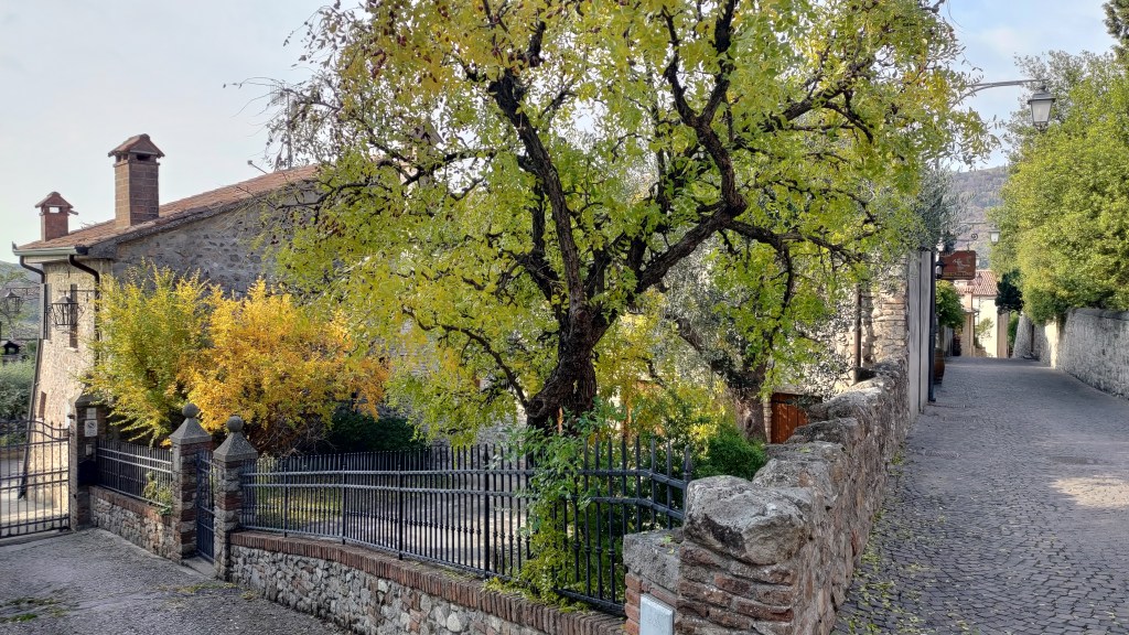 Vicoli nel centro di Arquà Petrarca, Veneto