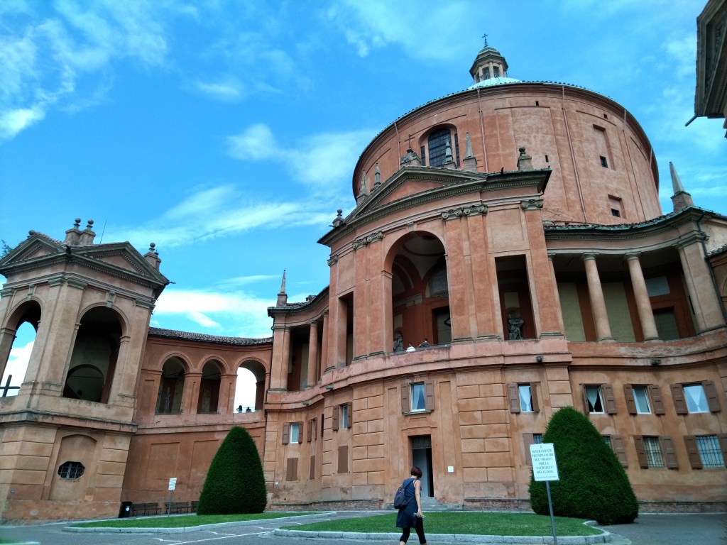 Il Santuario di San Luca, sulla cima del Colle della Guardia, dove termina il Portico di San Luca, a Bologna
