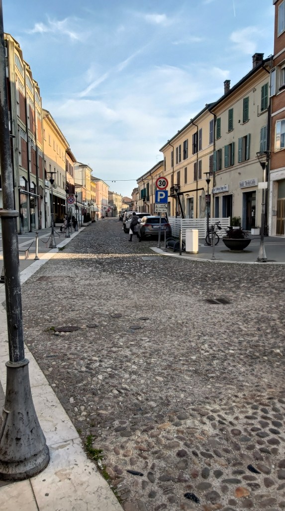 Corso Vittorio Emanuele II a Portomaggiore, Emilia Romagna