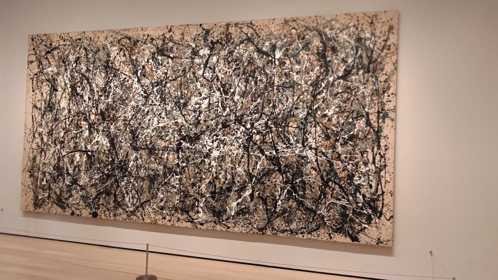 One: Number 31, 1950, una delle opere più famose di Pollock, MoMA, New York, USA