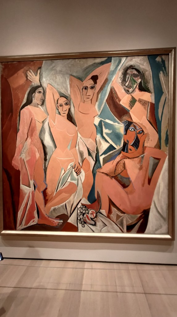 Les demoiselles d'Avignon, la prima opera cubista dello spagnolo Pablo Picasso, MoMA, New York