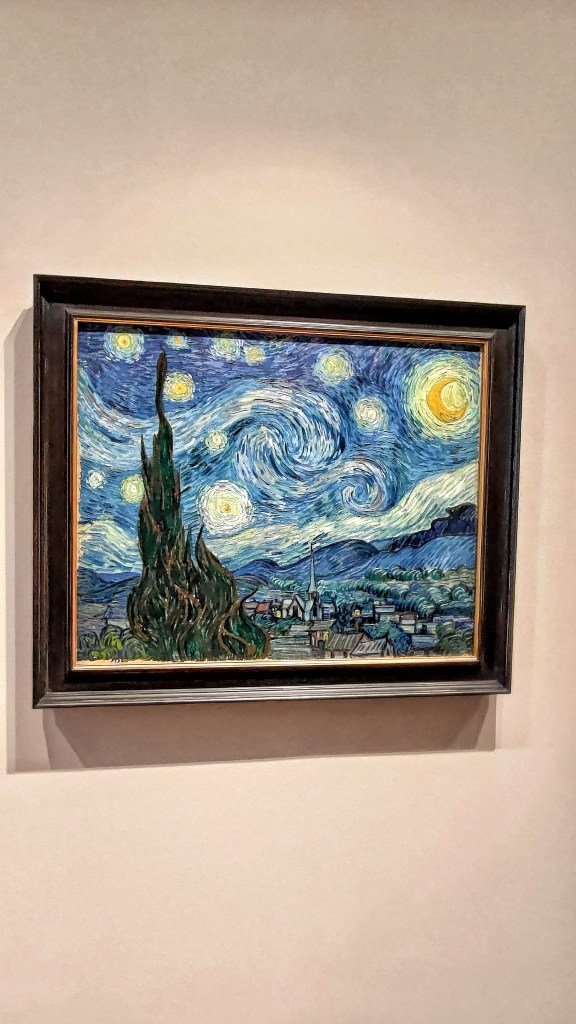 La notte stellata di Van Gogh esposta al museo MoMA, New York, USA