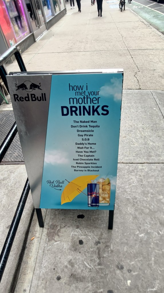 Drink del McGee's Pub dedicati a How I met your mother, New York, USA