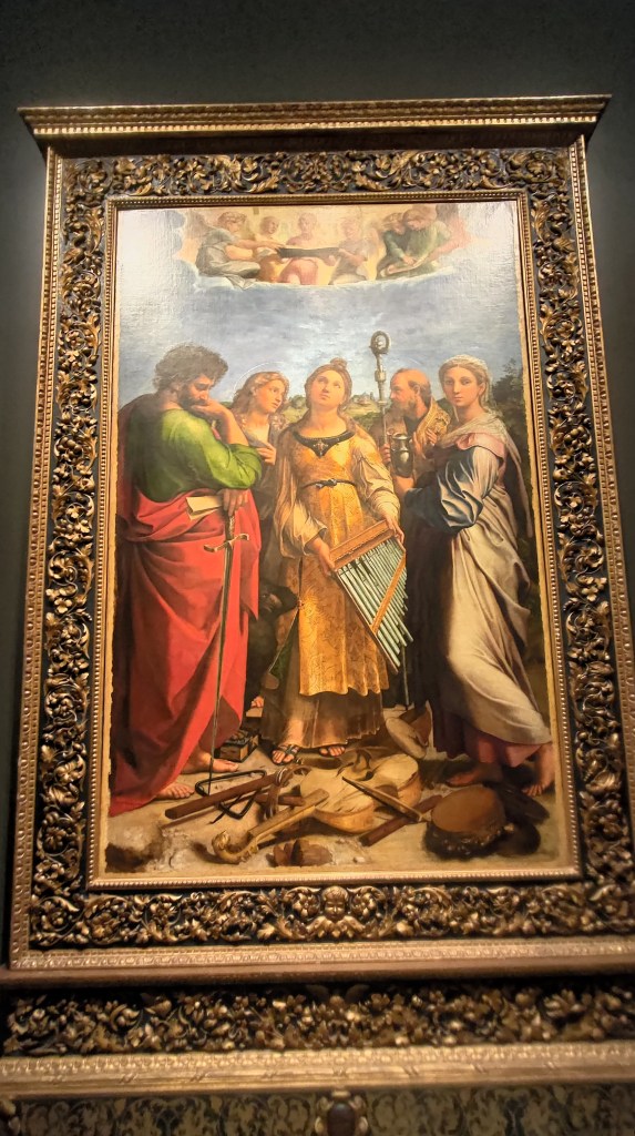 L'Estasi di Santa Cecilia dipinta da Raffaello, Pinacoteca di Bologna