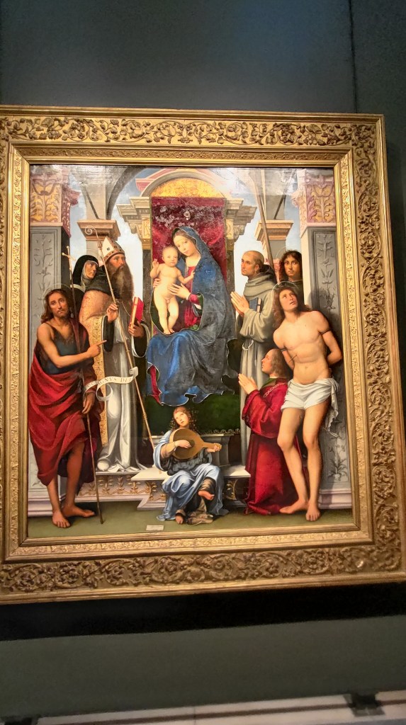 Madonna in trono e santi dipinta dal Francia, Pinacoteca di Bologna