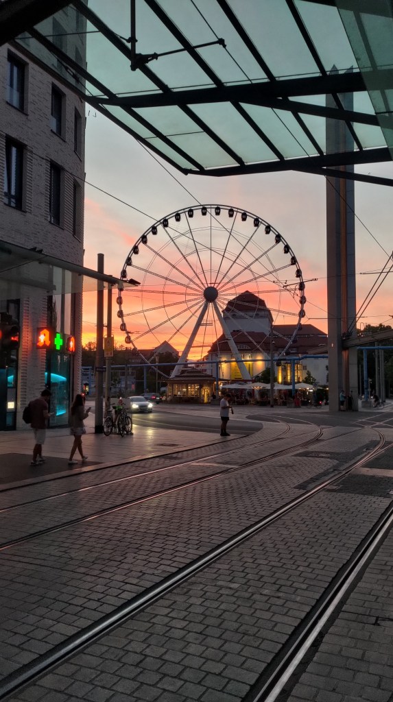 La famosa ruota panoramica di Dresda