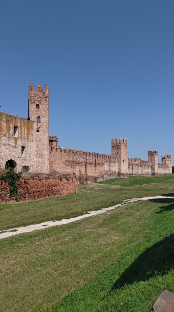 Le alte mura di Montagnana, in Veneto