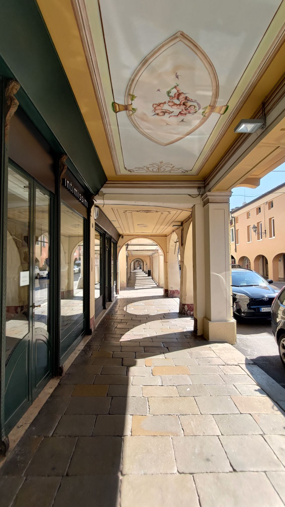 Un tratto dei portici di Cittadella, Veneto