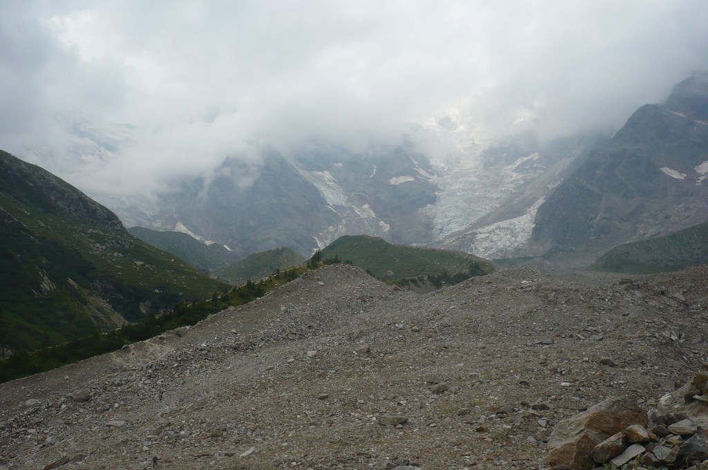 Parte del Ghiacciaio del Belvedere sul versante piemontese del Monte Rosa