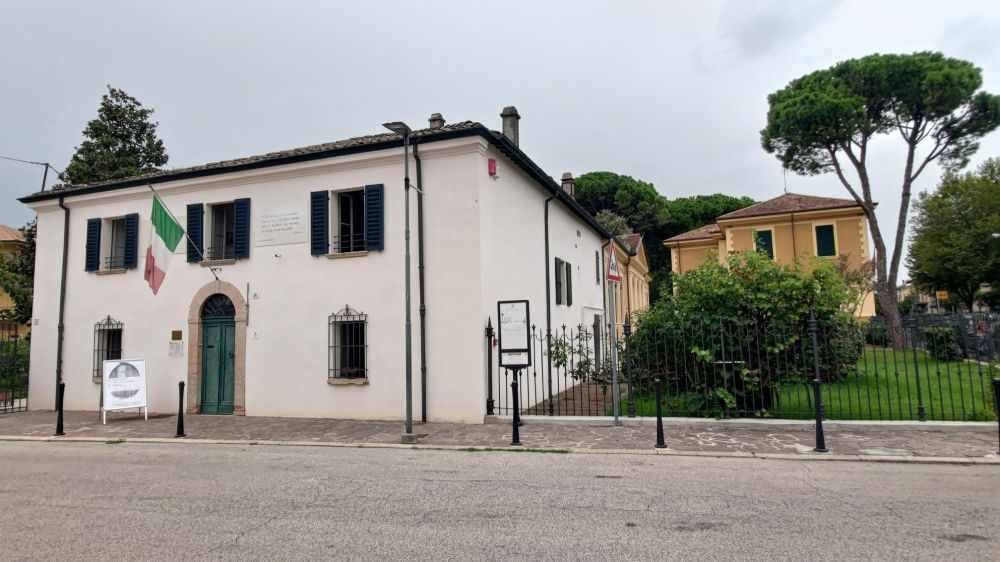La casa natale di Giovanni Pascoli, oggi trasformata in museo, a San Mauro Pascoli, Emilia Romagna