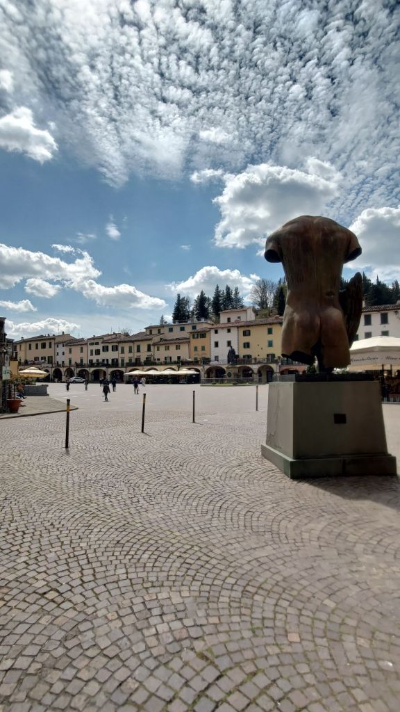 La piazza di Greve in Chianti, Toscana