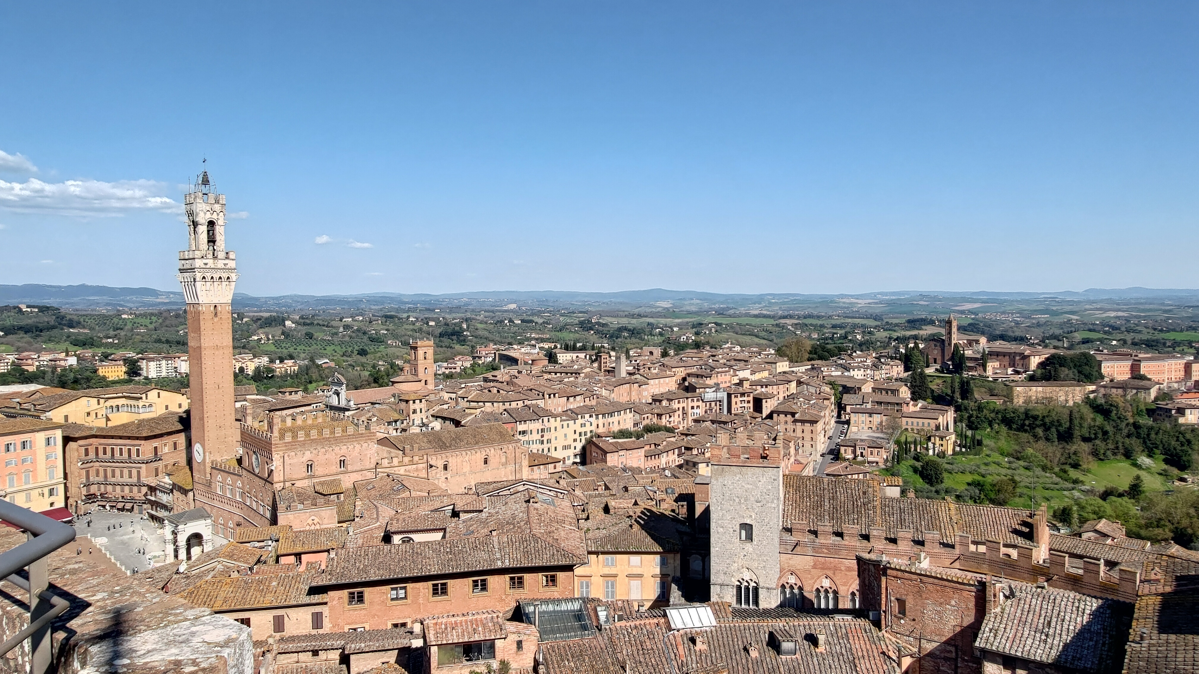 Vista panoramica di Siena dal Facciatone