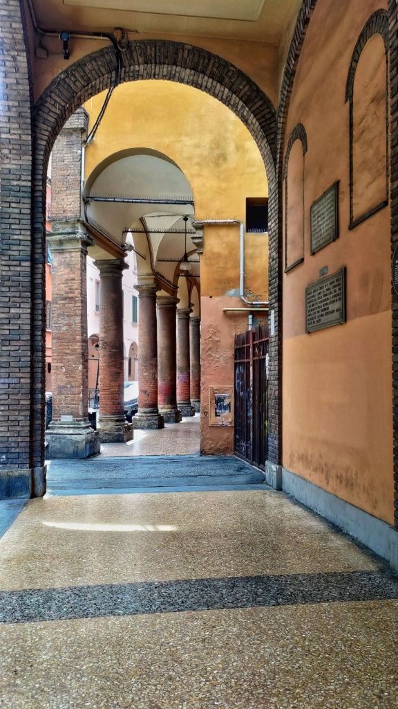 Scorcio dei Portici di Bologna, dichiarati Patrimonio dell'Umanità