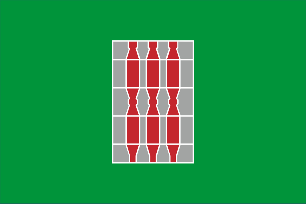 La bandiera dell'Umbria con i tre ceri di Gubbio