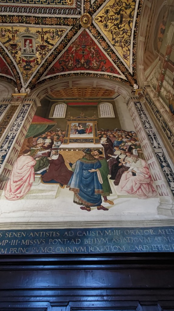 Affreschi dipinti dal Pinturicchio nella Libreria Piccolomini, Duomo di Siena