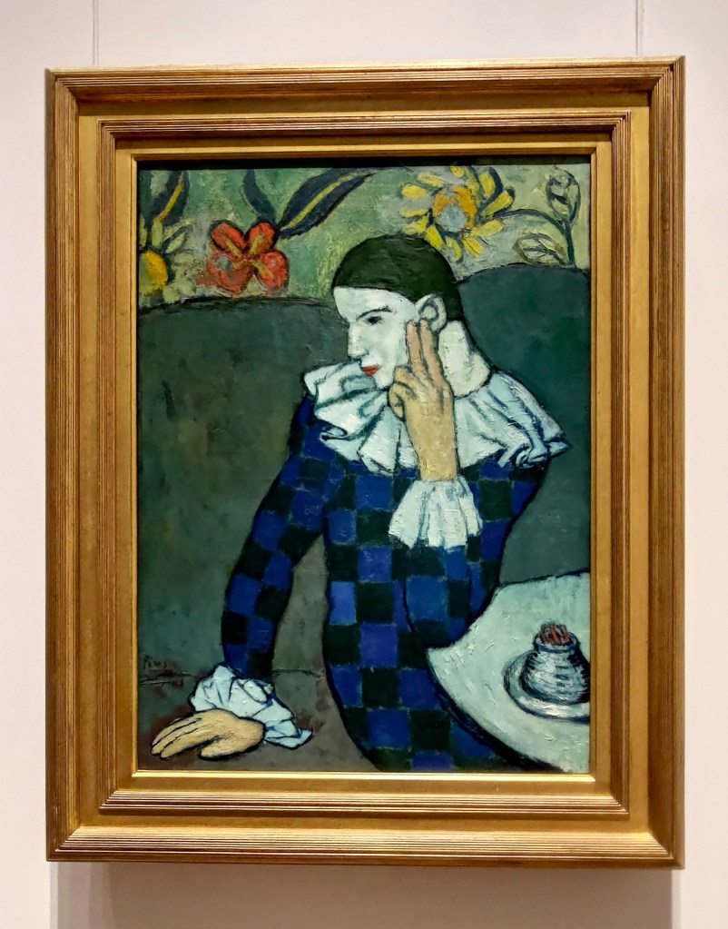 Arlecchino pensoso, opera di Pablo Picasso, MET, New York, USA
