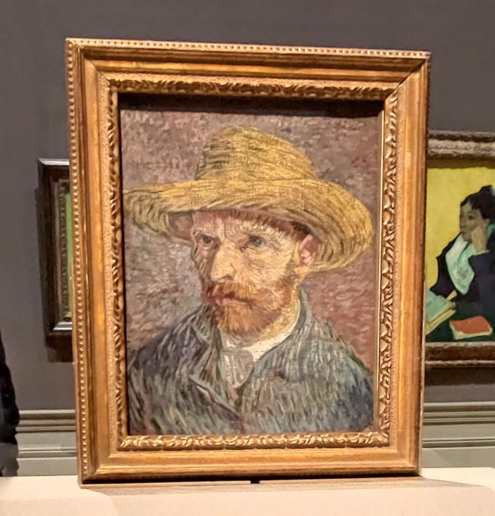 Autoritratto con cappello di paglia di Vincent Van Gogh, MET, New York, USA
