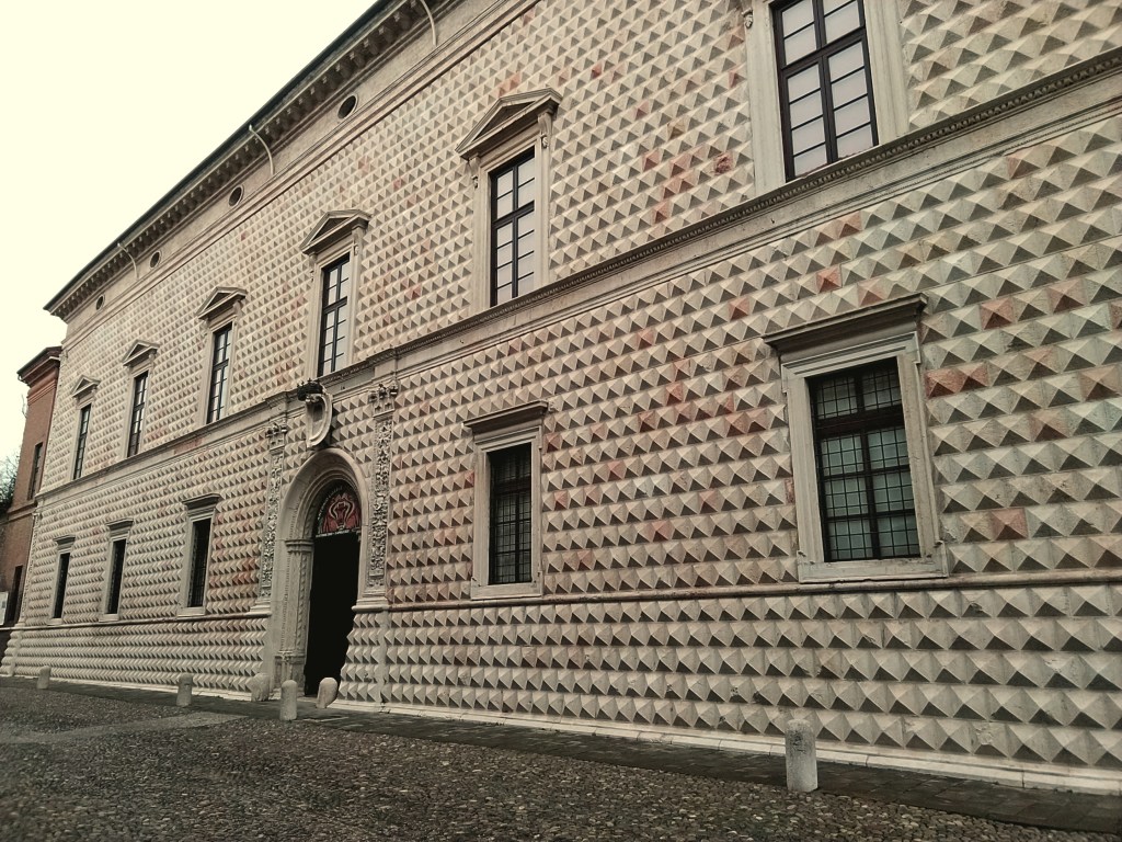 Palazzo dei Diamanti nel centro storico di Ferrara, Emilia Romagna
